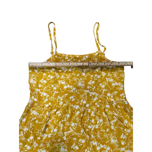 Yellow Floral Sundress Girls XL 14-16 Old Navy Adjustable Straps Smocked Back - Picture 9 of 11